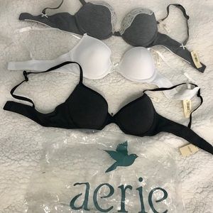 Aerie American Eagle Cute Bras 32B - Set of 3